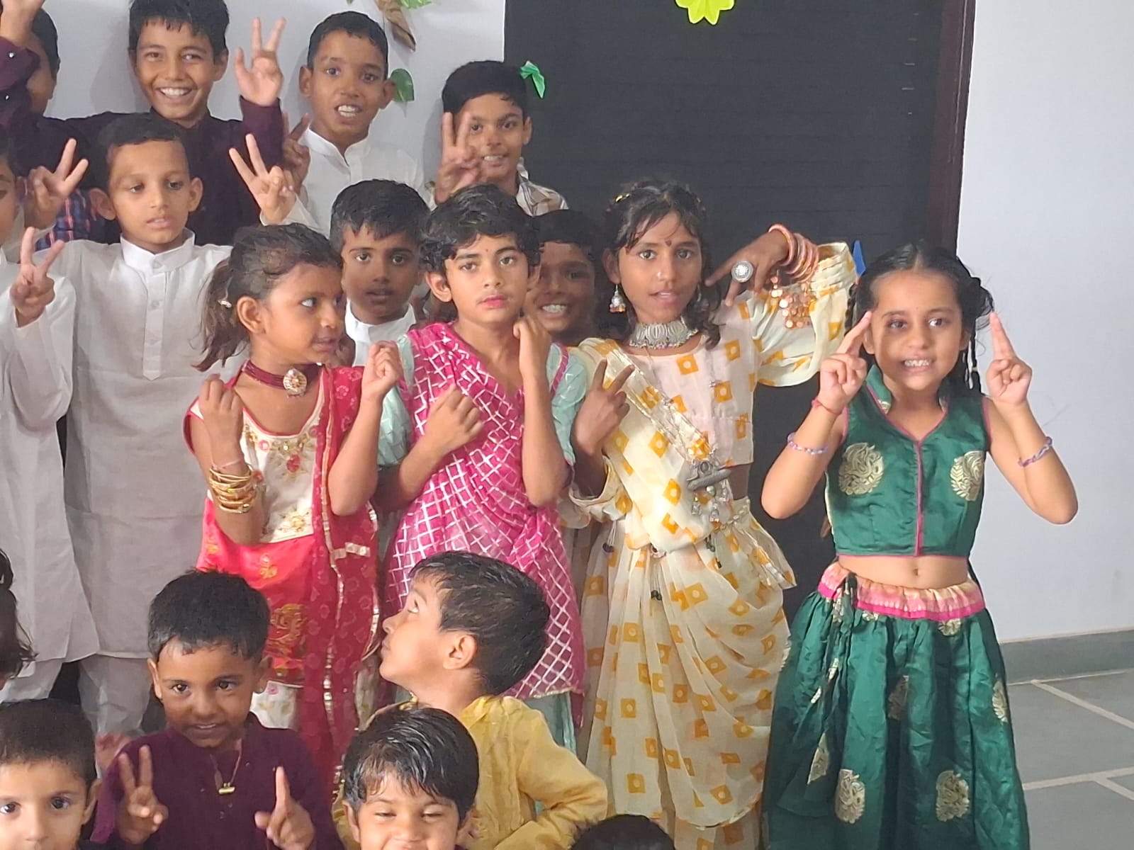 Students doing science experiment